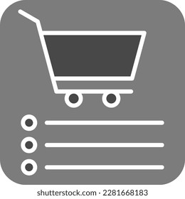 Icono vectorial de la aplicación de compras. Se puede usar para imprimir, móviles y aplicaciones web.