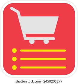 Shopping App vector icon. Can be used for printing, mobile and web applications.