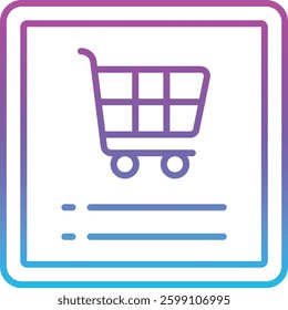 Shopping App vector icon. Can be used for printing, mobile and web applications.
