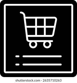 Ícone de vetor do Aplicativo de Compras. Pode ser usado para impressão, aplicativos móveis e da Web.
