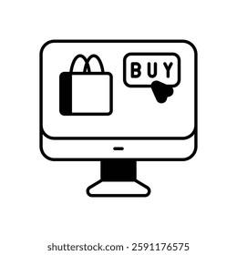 shopping app vector icon stock illustration