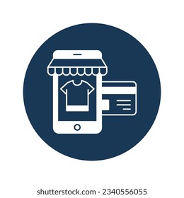Shopping app Vector Icon with trendy background colors that can easily edit or modify

