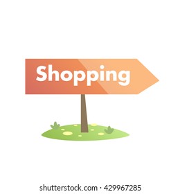 Shopping arrow 