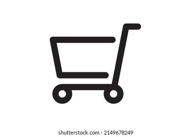 Shopping backet icon. Buy sign for sale, web site, shop retail. Market and commerce store symbol. Vector transport cart new design.