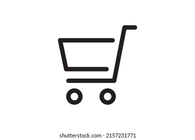 Shopping backet icon. Buy sign for sale, web site, shop retail. Market and commerce store symbol. Vector transport cart new design.