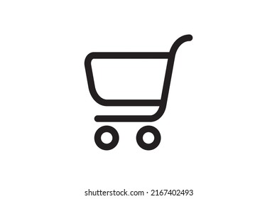Shopping backet icon. Buy sign for sale, web site, shop retail. Market and commerce store symbol. Vector transport cart new design.