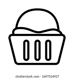 Ilustración vectorial de icono de respaldo de compra.
