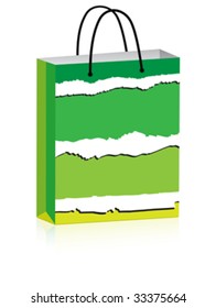 shopping bag for advertising vector illustration