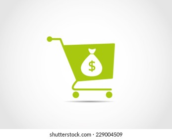 Shopping Bag Bagful Money Dollar
