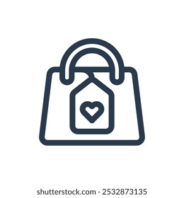 Shopping Bag for Black Friday Vector Icon