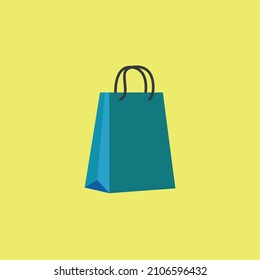 Shopping Bag Cartoon Flat Vector Illustration Stock Vector (Royalty ...