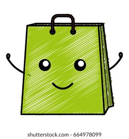 shopping bag comic character