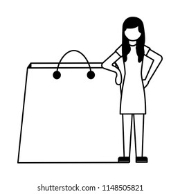 shopping bag commercial with woman