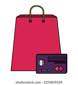 shopping bag with credit card