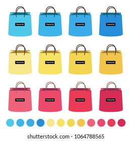 Shopping Bag Design Background. Vector Illustration
