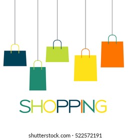 Shopping Bag Design Background Vector Illustration EPS10