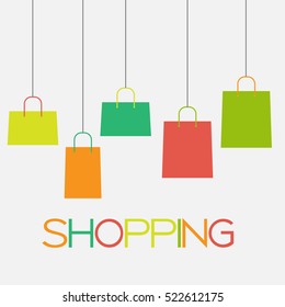 Shopping Bag Design Background. Vector Illustration EPS10