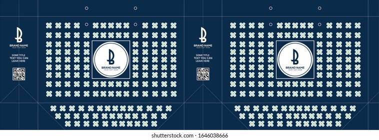Shopping Bag Design with Flower, Vector Shopping Bag design