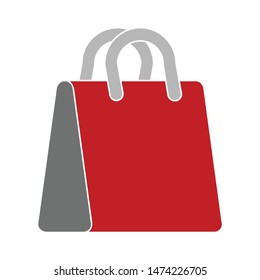 shopping bag design icon. flat illustration of shopping bag design vector icon. shopping bag design sign symbol