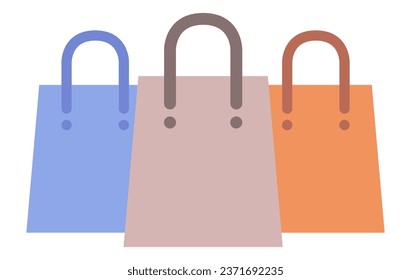 Shopping bag design icon isolated on white background.