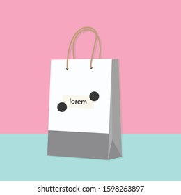 Shopping Bag Design Icon. Vector Illustration
