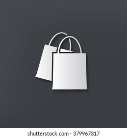 Shopping bag design on clean background,vector