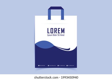 shopping bag design. Paper Shopping Bag template. Company shopping bags design vector with creative design For web design and application interface, also useful for infographics. Vector illustration