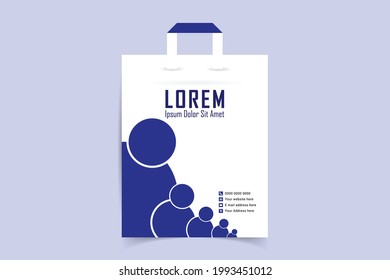 shopping bag design. Paper Shopping Bag template. Company shopping bags design vector with creative design For web design and application interface, also useful for infographics. Vector illustration
