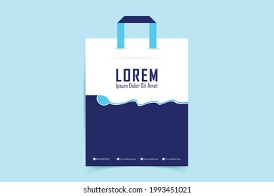 shopping bag design. Paper Shopping Bag template. Company shopping bags design vector with creative design For web design and application interface, also useful for infographics. Vector illustration