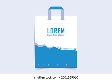shopping bag design. Paper Shopping Bag template. Company shopping bags design vector