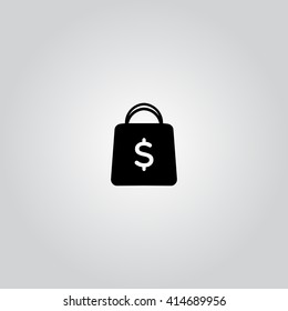 Shopping bag and dollar icon