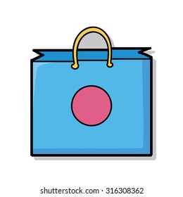 shopping bag doodle