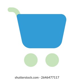 shopping bag duo tone icon editable vektor
