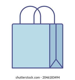 shopping bag Fill inside vector icon which can easily modify or edit 