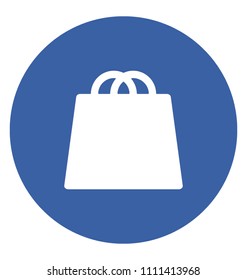 Shopping Bag Flat Colored Icon