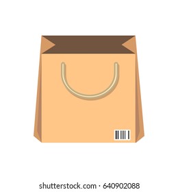 shopping bag flat icon
