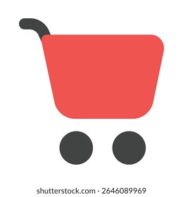 shopping bag flat icon editable vektor