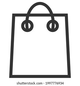 Shopping Bag Flat Icon. Pixel Perfect. For Mobile and Web. Shopping bag icon sign vector,Symbol, logo illustration for web and mobile