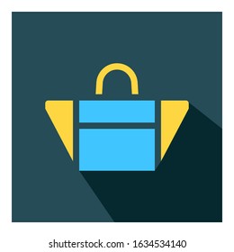 Shopping bag flat icon vector - ui icon vector