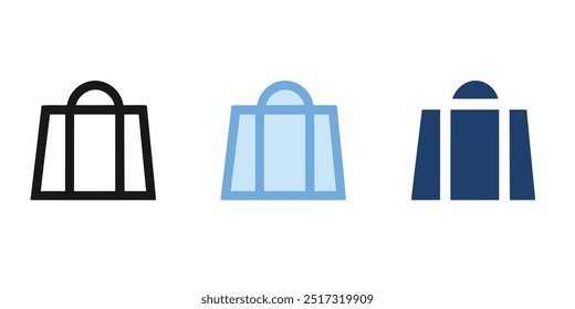 saco de compras vetor ícone plano. saco de compras. ícone saco estilo plano