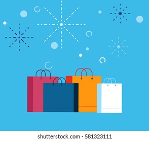 Shopping Bag Flat Icons