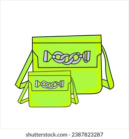 shopping bag flat illustration design. blue, orange, red, yellow bag packages isolated on white background. handbag. 3d shopping bag icon. vector bag. shopping design assets