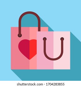 Diseño de vectores y símbolos de las bolsas de compras
