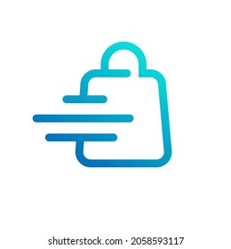 Logo-Design der Einkaufstasche 