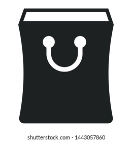 Shopping bag flat vector icon