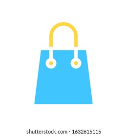 shopping bag flat vector icon - ui icon vector