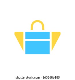 shopping bag flat vector icon - ui icon vector