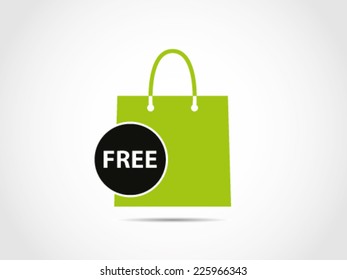 Shopping Bag Free Label Tag