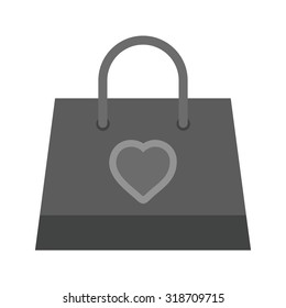 Shopping, bag, gift icon vector image.Can also be used for valentine, love, observances and holidays. Suitable for mobile apps, web apps and print media. 