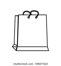 Shopping bag gift icon vector illustration graphic design